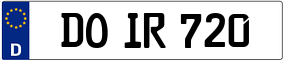 Trailer License Plate